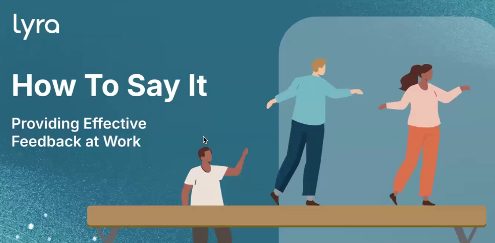 How to Say It: Providing Effective Feedback at Work Banner